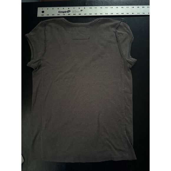 We The Free Free People Always Split V Neck Cap Sleeve Tee Shirt Women's Small - Picture 5 of 6